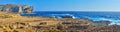 Panorama of San Lawrenz coast of Gozo Island, Malta