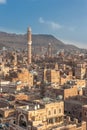 Panorama of Sanaa, Yemen Royalty Free Stock Photo