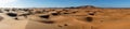 Panorama of sand dunes Royalty Free Stock Photo