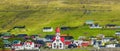 Panorama of Sandavagur, Faroe Islands