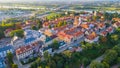 Panorama of Sandomierz in Poland Royalty Free Stock Photo