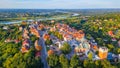Panorama of Sandomierz in Poland Royalty Free Stock Photo