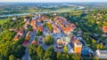 Panorama of Sandomierz in Poland Royalty Free Stock Photo