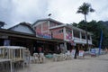 Panorama, sandy beach El Nido Palawan Philippines