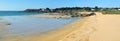 Panorama of sandy beach in Yeu Island