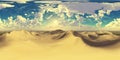 Panorama of sandy desert. Environment map. HDRI