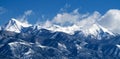 Panorama of Sangre de Cristo Mountain Range, Colorado. Royalty Free Stock Photo