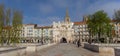 Panorama of the Santa Maria bridge in Burgos