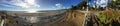 Panorama of Santa Monica Cliffs and Beach