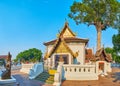 Panorama of Sao Inthakin, Wat Chedi Luang, Chiang Mai, Thailand Royalty Free Stock Photo