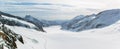 Panorama Scenic of Great Aletsch Glacier