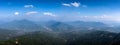 Panorama scenic Mekong river Royalty Free Stock Photo