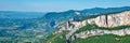 Panorama of scenic valley Combe Laval in the Vercors France