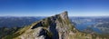 Panorama of the Schafberg mountain Royalty Free Stock Photo