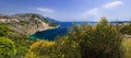 Panorama with the sea mountains, Hovatia, medium Dolmacia, Makarska Riviera, high quality panorama