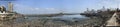 Panorama of Seafront near Haji Ali, Mumbai India