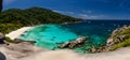 Panorama seascape from Similan island No.8 viewpoint in Similan Nation Park