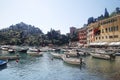 The panorama of seaside in Portofino, Italy