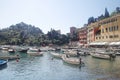 The panorama of seaside in Portofino, Italy