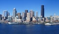 Panorama - Seattle waterfront skyline,