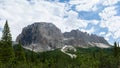 Panorama of Sella massi. Italian Alps, Tyrol