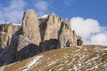 Panorama of Sella pass in Trentino Alto Adige