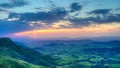 Panorama of Semien mountains and valley around Lalibela Ethiopia Royalty Free Stock Photo