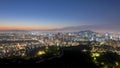 Panorama of Seoul City Skyline , South Korea. Royalty Free Stock Photo