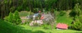Panorama of settlement of Moce Royalty Free Stock Photo