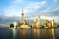 Panorama of Shanghai (the bund) Royalty Free Stock Photo