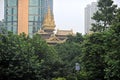 The panorama of shanghai jingan temple