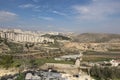 Panorama from Shepherd`s field, Beit Sahour, east of Bethlehem Royalty Free Stock Photo