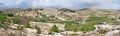 Panorama from Shepherd`s field, Beit Sahour Royalty Free Stock Photo