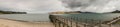 Panorama shot of entrance to Hokianga Harbour, New Zealand.