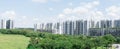 Panorama shot of HDB condominiums in Singapore Royalty Free Stock Photo