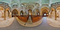 360 Interior Panorama of the Lutheran Cathedral of Saint Mary, Sibiu, Romania