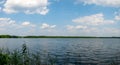 Panorama  shot from the lake pÃÂ¤tzer front lake in brandenburg Royalty Free Stock Photo