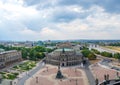 Panorama showing Semperoper in Dresden Germany