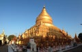 Panorama from the Shwezigon Pagoda Royalty Free Stock Photo