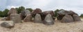 Panorama of the side of Dolmen D53 Royalty Free Stock Photo