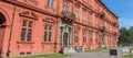 Panorama of the side wall of the royal palace in Mainz