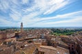 Panorama of Siena town, Tuscany, Italy Royalty Free Stock Photo