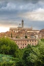 Panorama of Siena, Tuscany, Italy with beautiful dome of Siena C Royalty Free Stock Photo