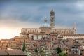 Panorama of Siena, Tuscany, Italy with beautiful dome of Siena C Royalty Free Stock Photo