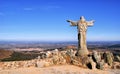 Panorama of Sierra Marofa in Figueira de Castelo Rodrigo Royalty Free Stock Photo