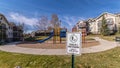 Panorama Sign asking people to pick up their dogs poo