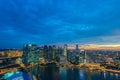 Panorama of Singapore skyline downtown Royalty Free Stock Photo
