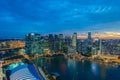 Panorama of Singapore skyline downtown Royalty Free Stock Photo