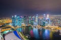 Panorama of Singapore skyline downtown Royalty Free Stock Photo