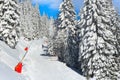 Panorama of ski resort Kopaonik, Serbia Royalty Free Stock Photo